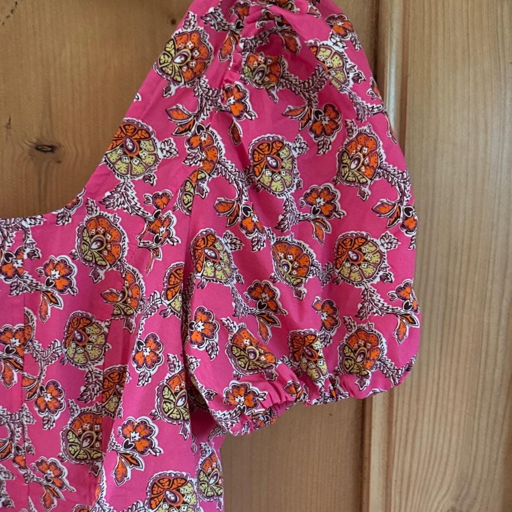 J. Crew Collection Floral Puff Sleeve Top - Picture 3 of 8
